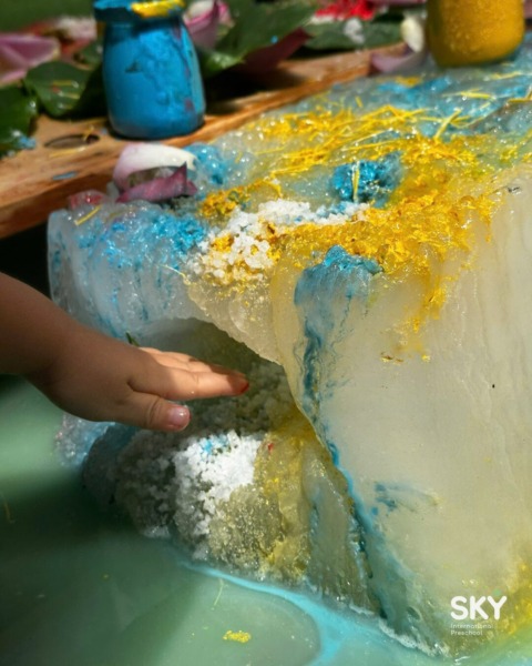Children Play Ice Art Sky Preschool Mam Non