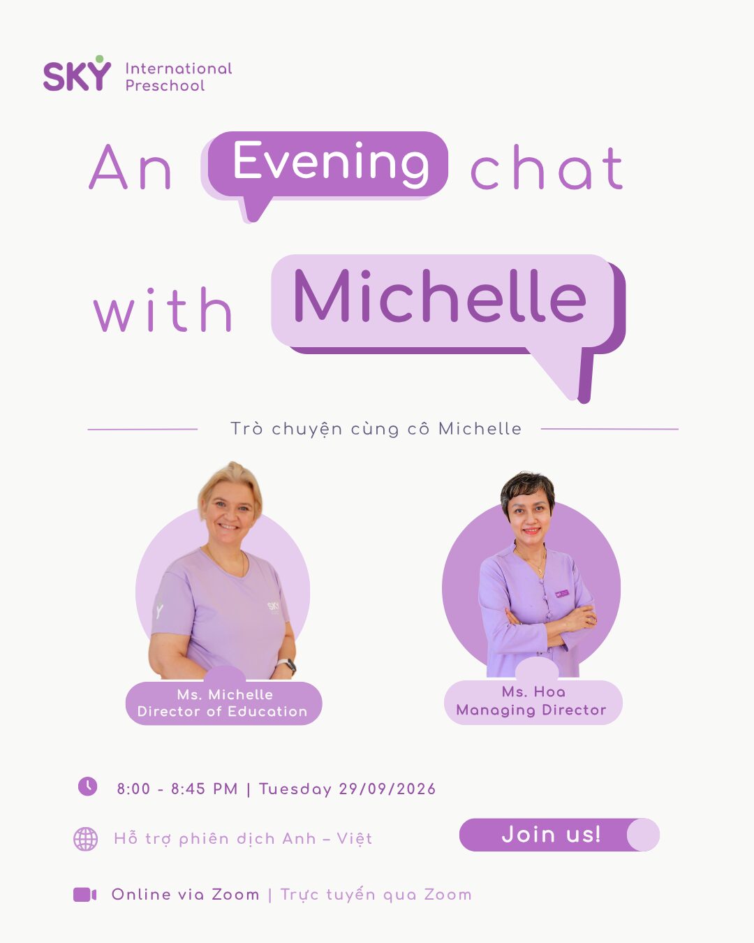 HCMC_IG Post An evening chat with michelle